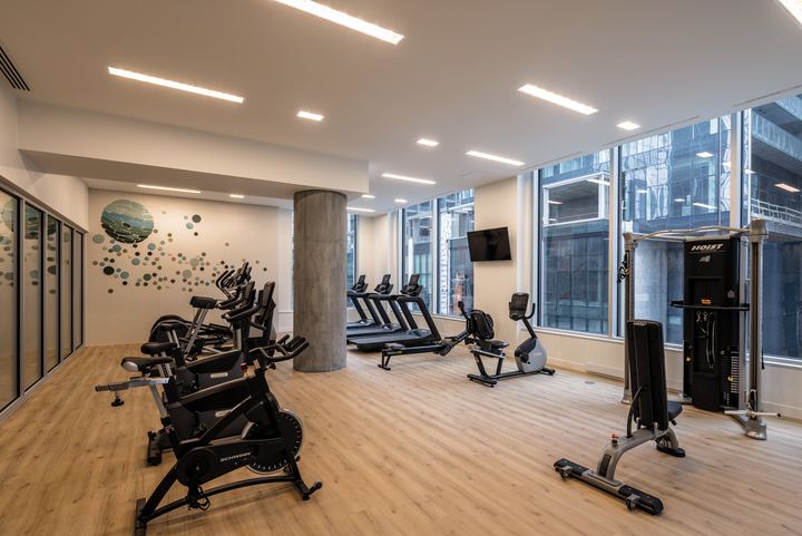 Salle d'entraînement — cardio